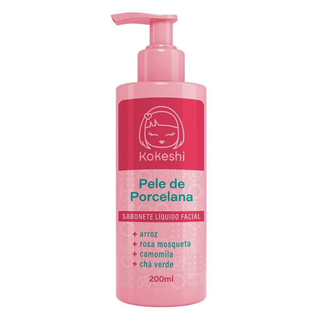 Sabonete Líquido Facial Pele de Porcelana Kokeshi 200ml