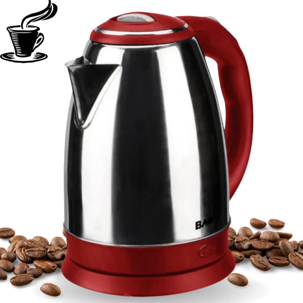 Chaleira Elétrica Bule Jarra Inox 1.8 L Chimarrão Café Chá Agua Quente 110v