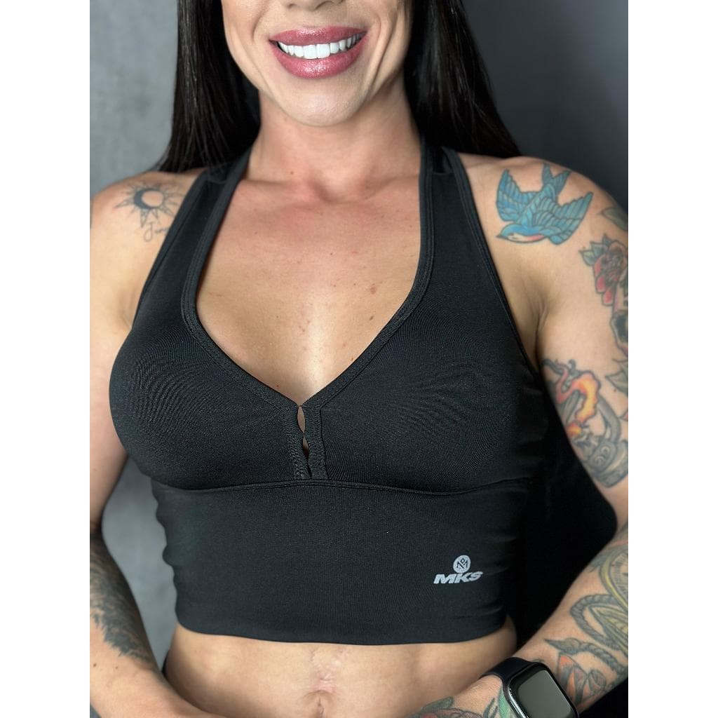 Top Cropped Fitness Feminino Bojo Removível