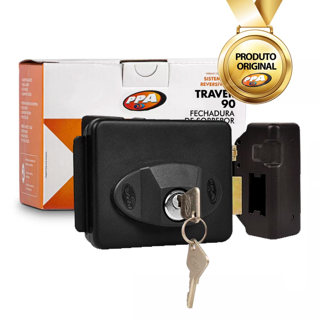 Fechadura Ppa Eletrônicatipo Intelbras Hdl Agl Traver 90