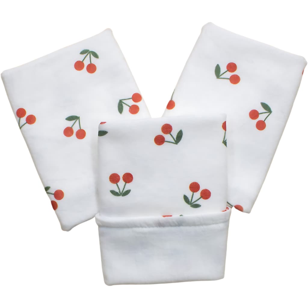 Fraldas De Boca Bebê 3 Peças Dupla Face em Fralda 100% Algodão e Plush Estampado Macio Antialergico