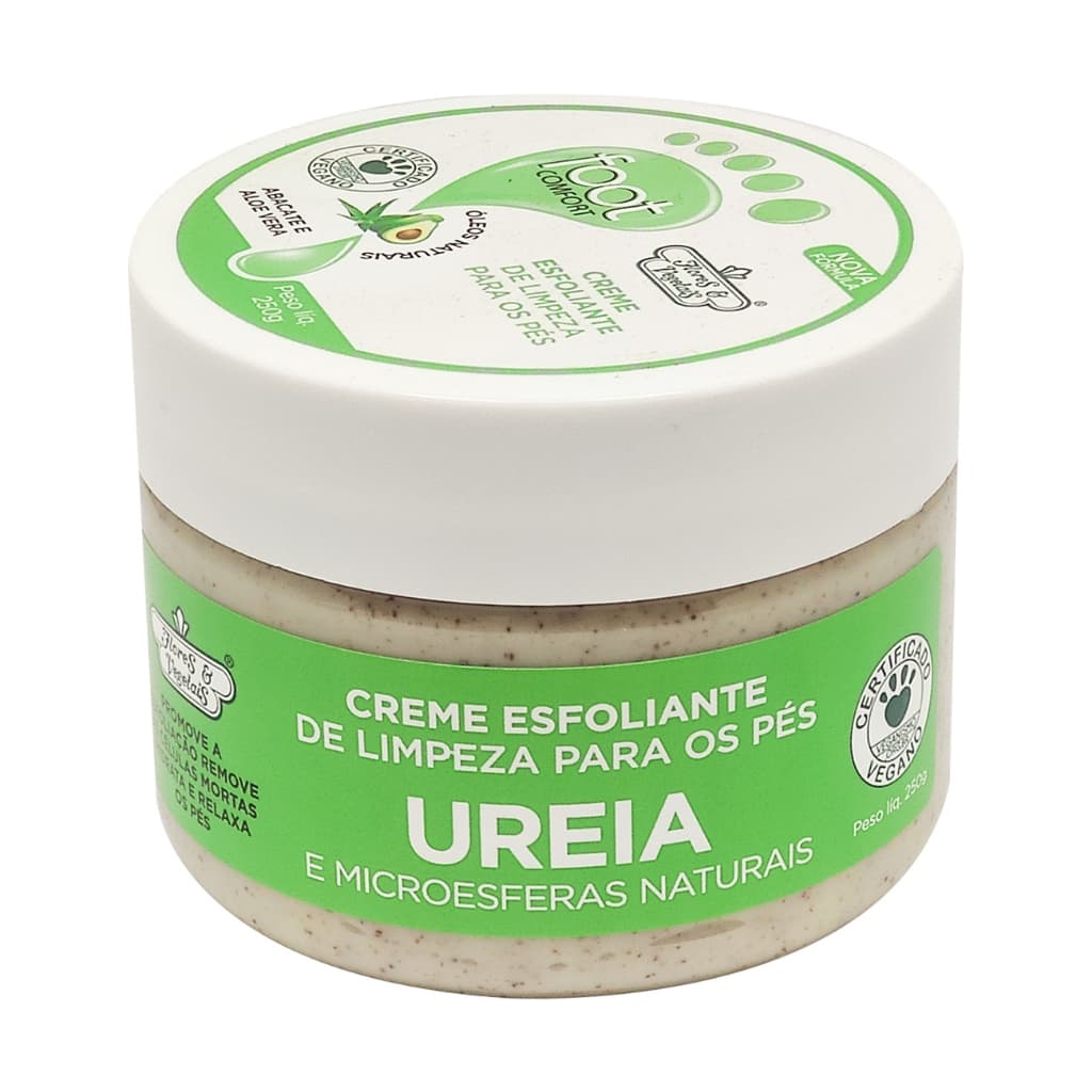 Creme Esfoliante Limpeza para Os Pés Flores E Vegetais - 250g
