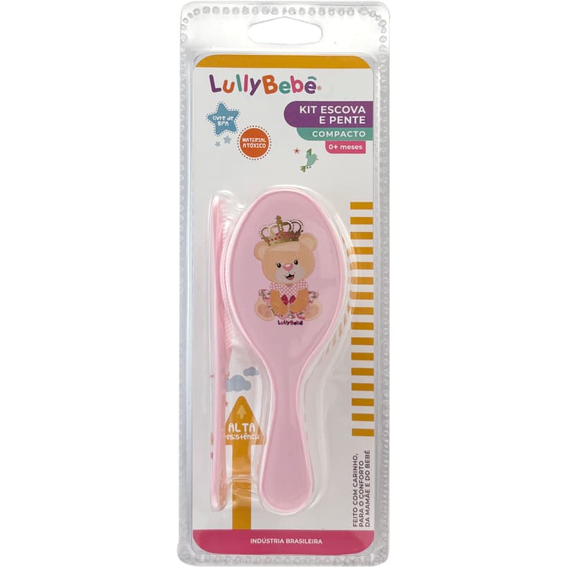 CONJ. ESCOVA E PENTE COMPACTO PARA BEBÊS