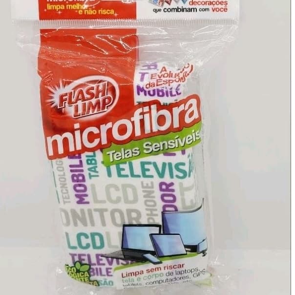 Esponja microfibra para telas sensíveis ( notebooks,TVs,celulares) limpa sem riscar Flash limp