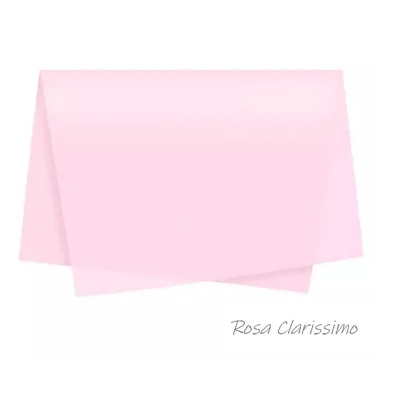 Papel de Seda Rosa Clarissimo AC 017 - 50x70 cm  Pacote C/100 Unidades