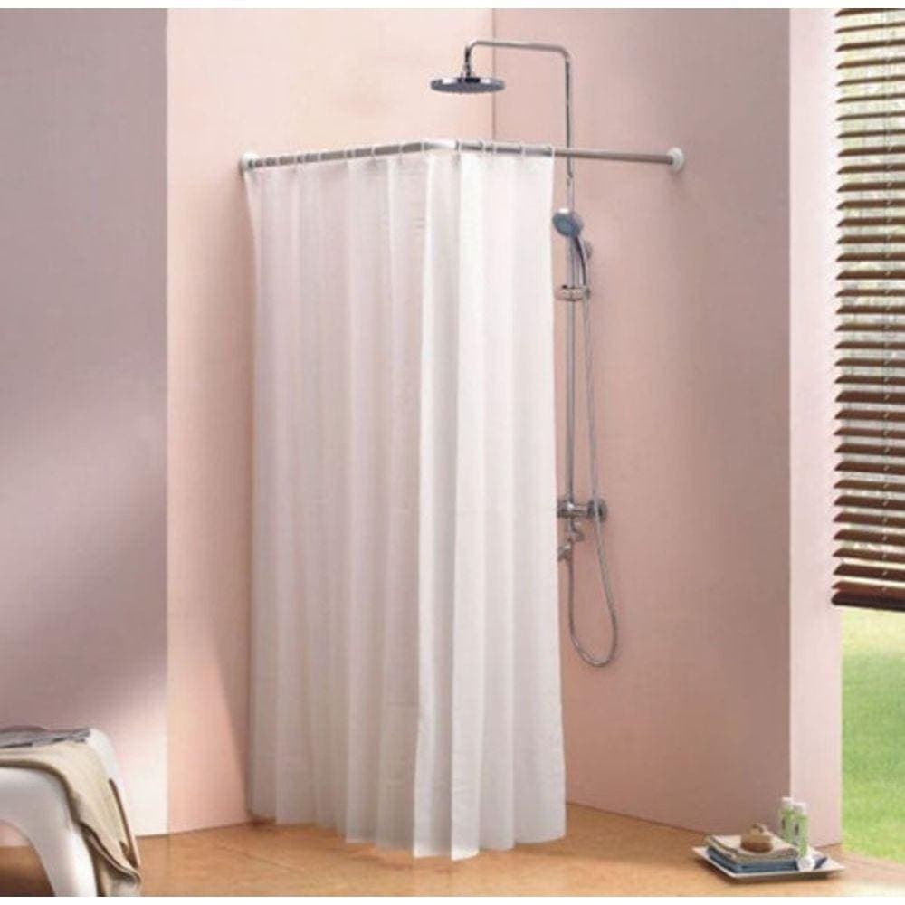 Suporte  Box aluminio Porta Cortina  de Banheiro