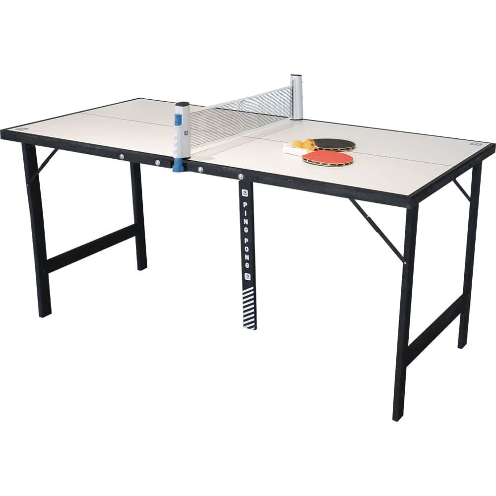 Mesa de Ping Pong Tenis de Mesa Portátil Bel c/Kit 1 Rede Retrátil + 2 Raquetes + 3 Bolinhas Bel