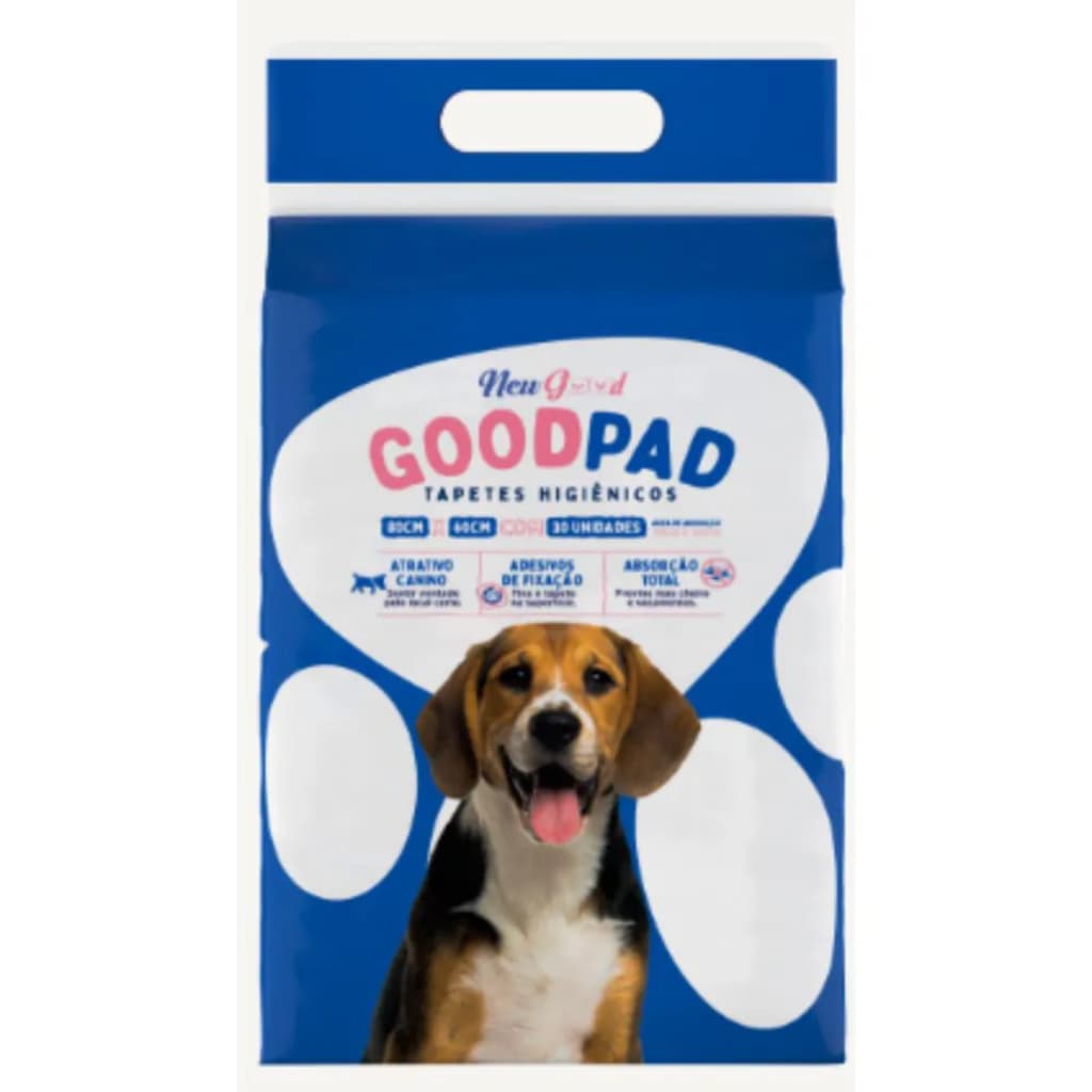 Tapete Higienico Good Pad Para Cães E Gatos 80x60 cm Com 30 Un Unidades