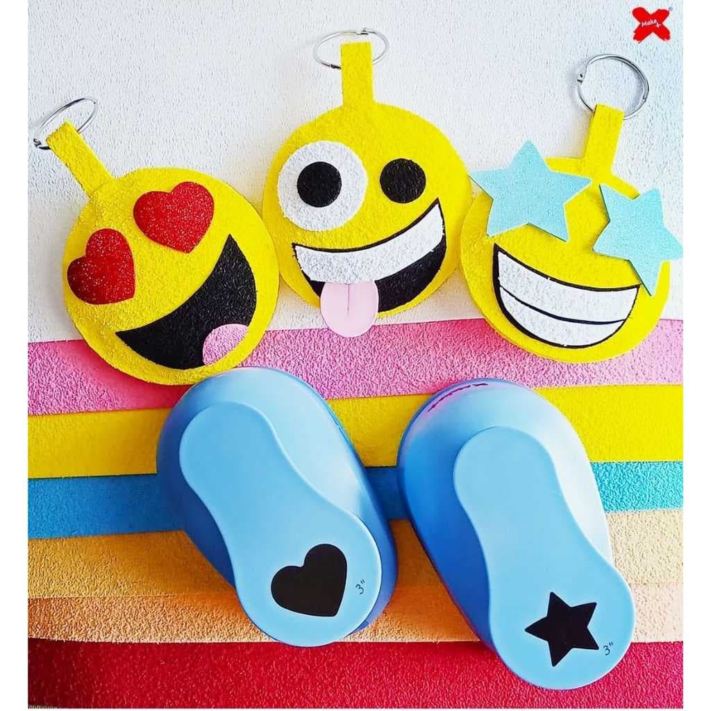 Furador Cortador De Papel E EVA - Coração + Estrela 16mm - 1,6cm