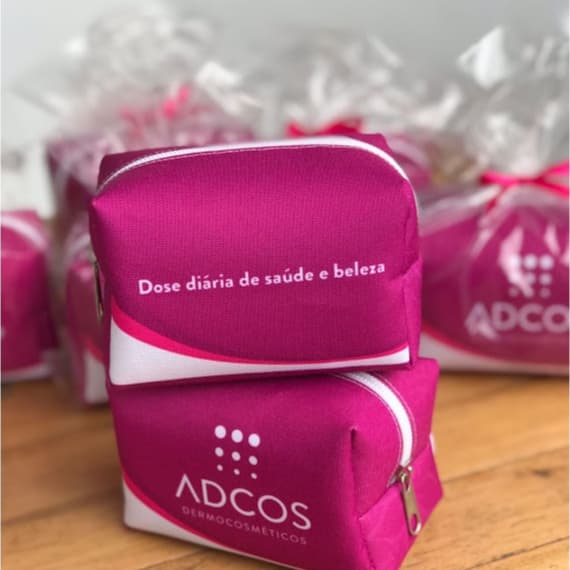 5 Mini Necessaire Box Personalizado com Nome/ Marca para brindes ou lembrancinhas