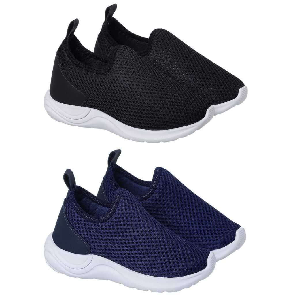 Tenis Calce Facil Infantil Menino e Menina Leve Macio Pratico Dia Dia