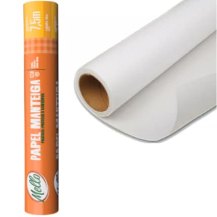 Papel Manteiga 29cm x 7,5m Mello Pacote Rolo 1 Unidade