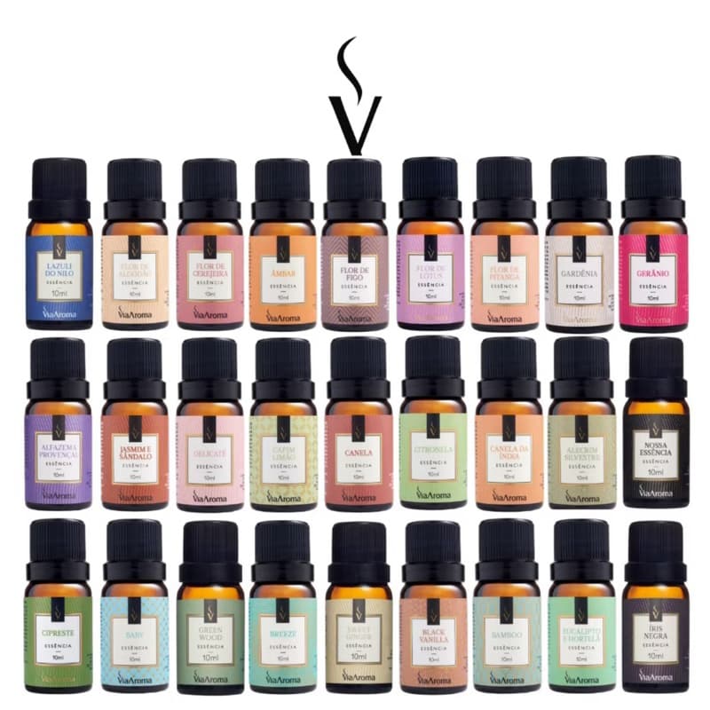 Essência Via Aroma Para Aromatizador Difusor Elétrico De Ambientes Linha Classica Aromaterapia