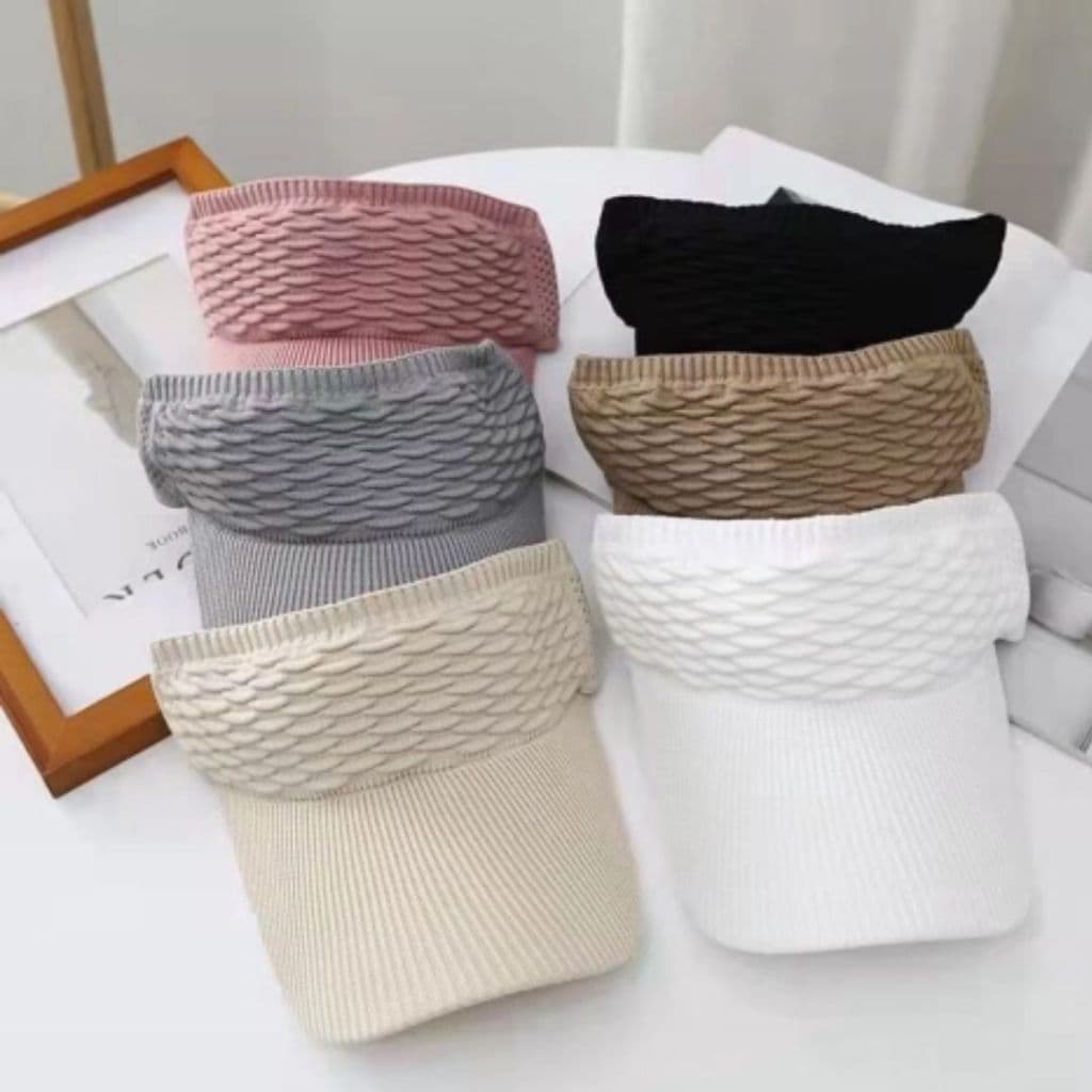 Viseira Boné Franzida Feminina Premium Várias Cores