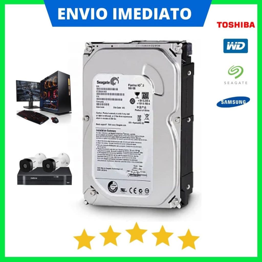 HD 160gb SATA 3.5'' de Computador e DVR - HD Interno de PC Desktop com NF e Garantia