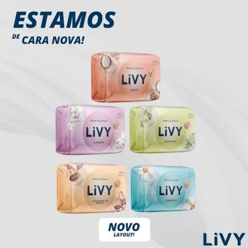Sabonete Cheirosos  Livy Pacote C/ 12 unidades 85g
