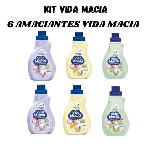 Amaciantes Vida Macia Bebê 2 Am.Camomila ,2 Am.Amendoãs e 2 Am.Erva Doce ( PROMOÇAO)