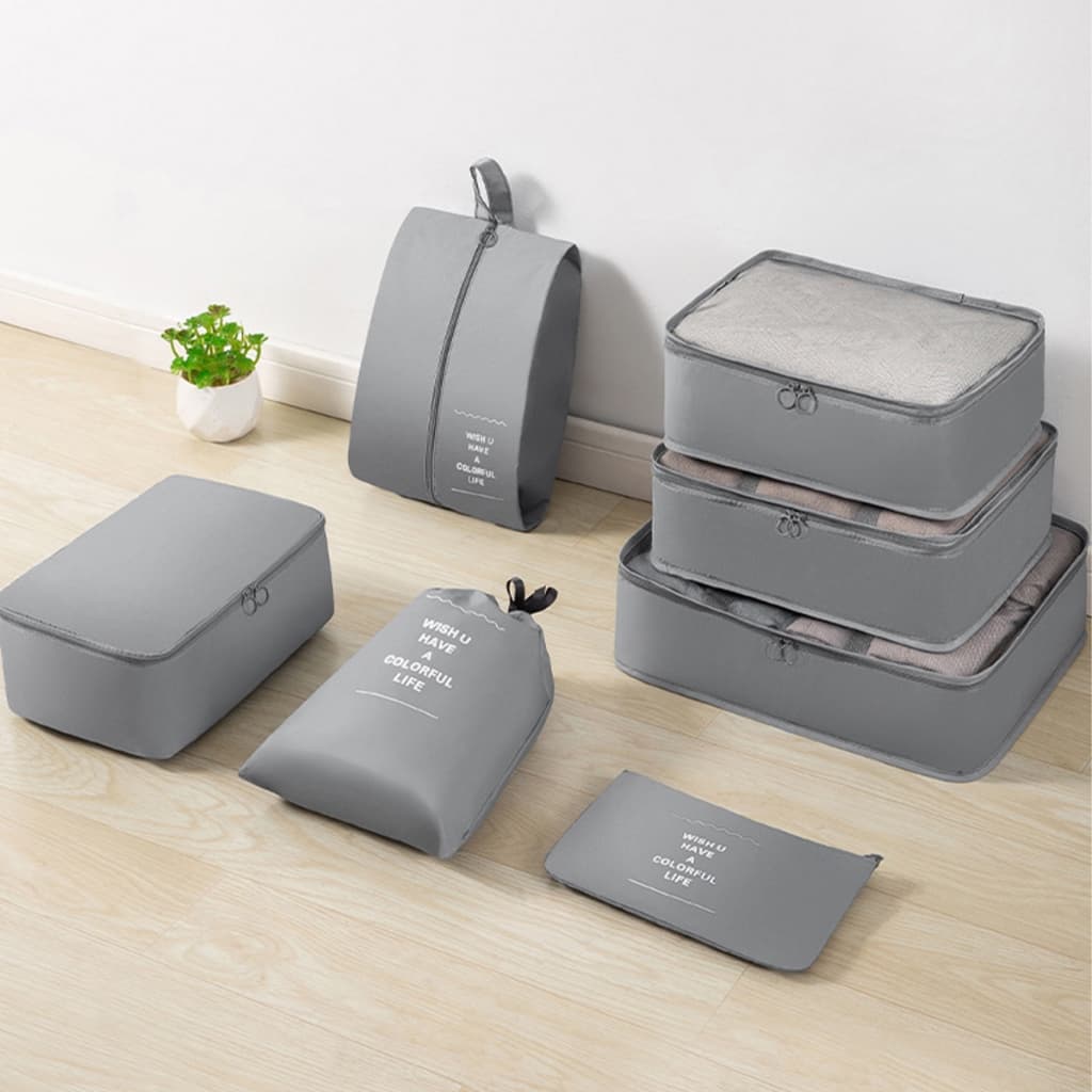 Kit 7 un Organizadores De Viagem Para Roupas Maquiagens Assesorios Alto Qualidade ATP24