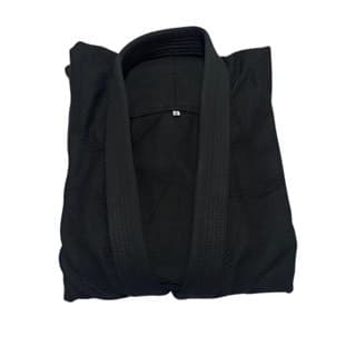 KIMONO JIU -JITSU TRANÇADO FORTE PRETO ADULTO PROMOÇÃO