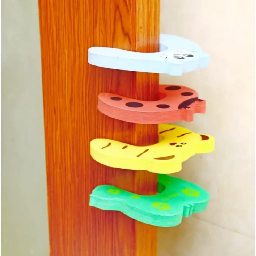 Kit  5 UNIDADES Protetor de Porta Segurança para Bebês Aparador de Porta Divertido Salva Dedos Travas Para Porta não Fechar ACartigos LCartigos