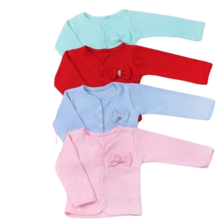 Casaquinho Infantil Bebe Menina P ao GG de 100% Algodão para Meia Estação - Casaquinho para Bebê