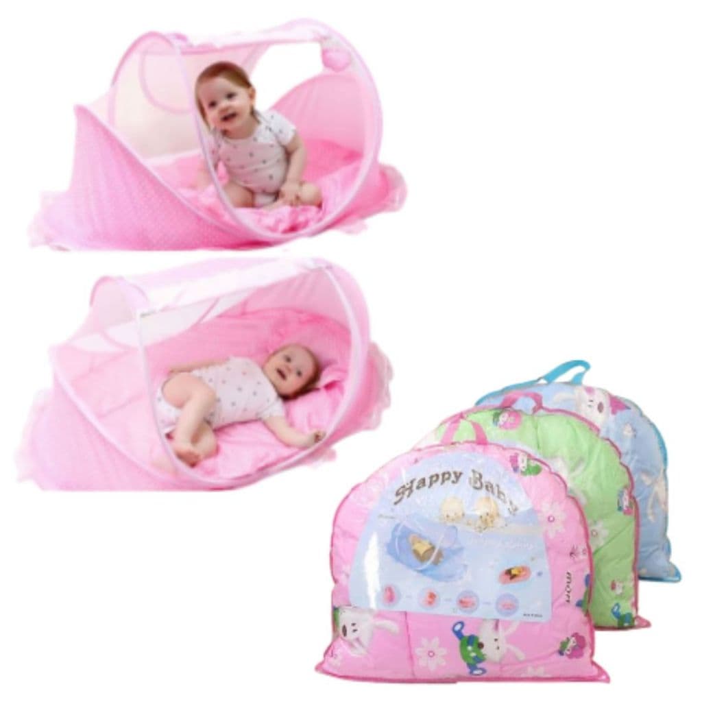 Mosquiteiro Berço Portátil Dobrável Retrátil Cercadinho Cama Tenda de bebê com Avarias(Manchas) Jb-8008