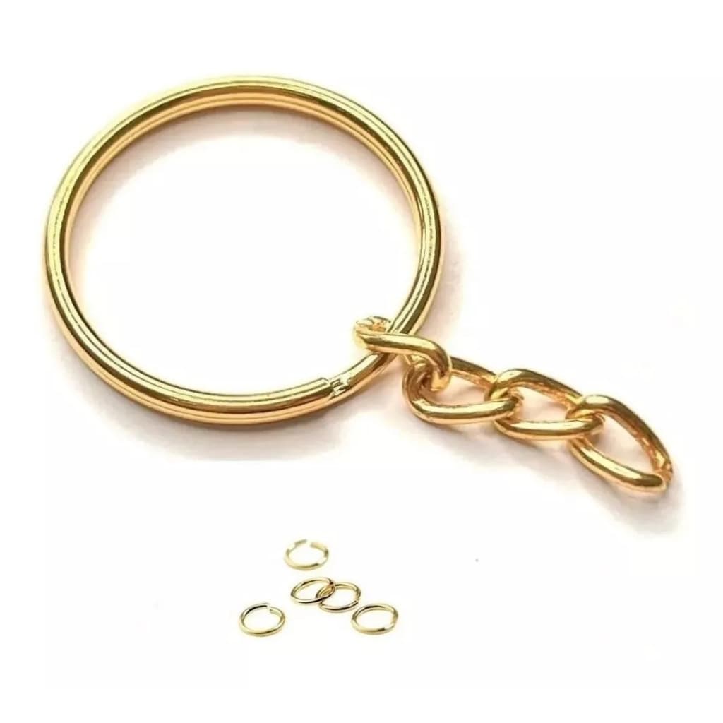 30pcs/50 Pcs/100pcs/150pcs Argolas Para Chaveiro+30pcs/50 Pcs/100pcs/150pcs +Elo 8mm