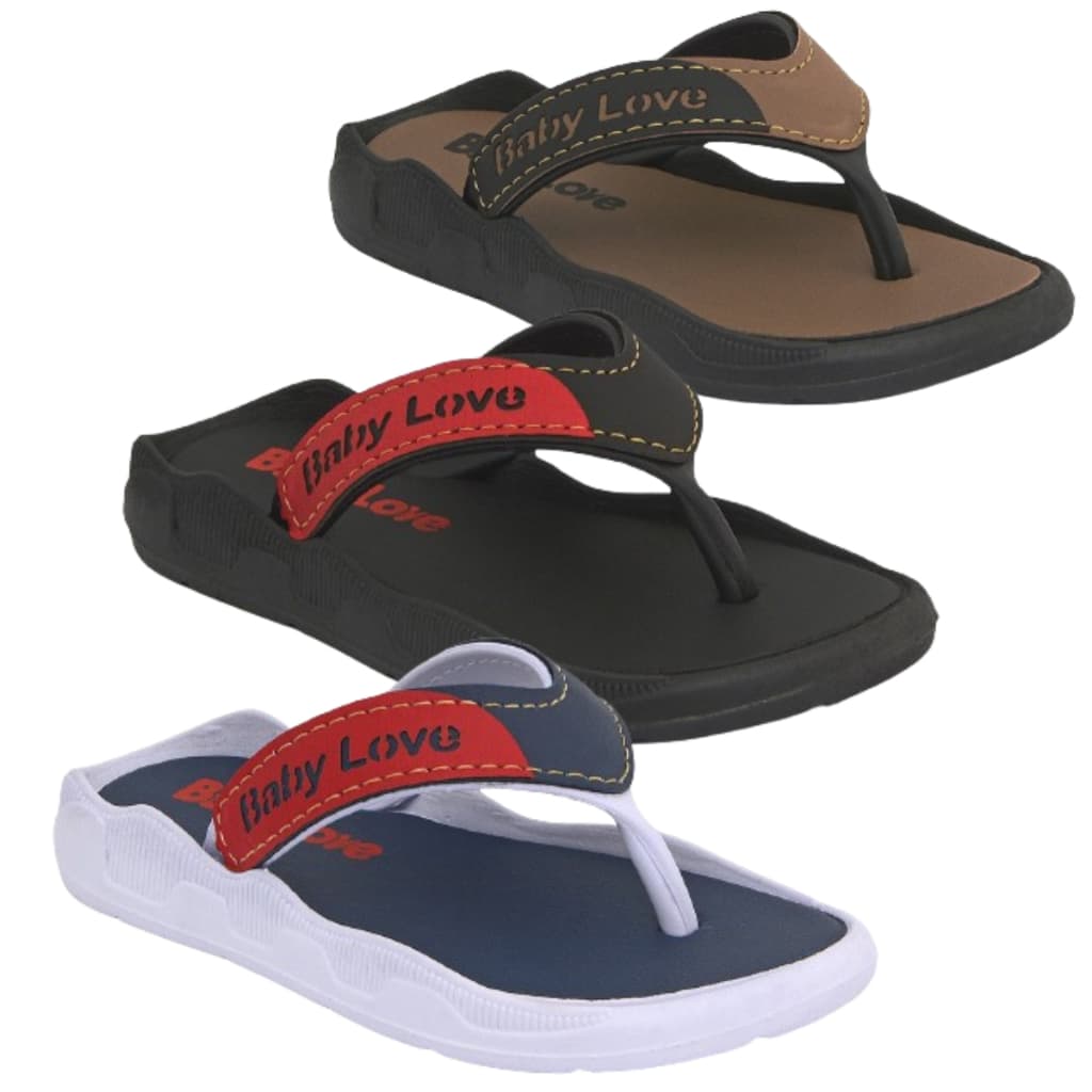 Chinelo Masculino Infantil Confortável Macio Leve Borracha Criança Dia a dia Lançamento