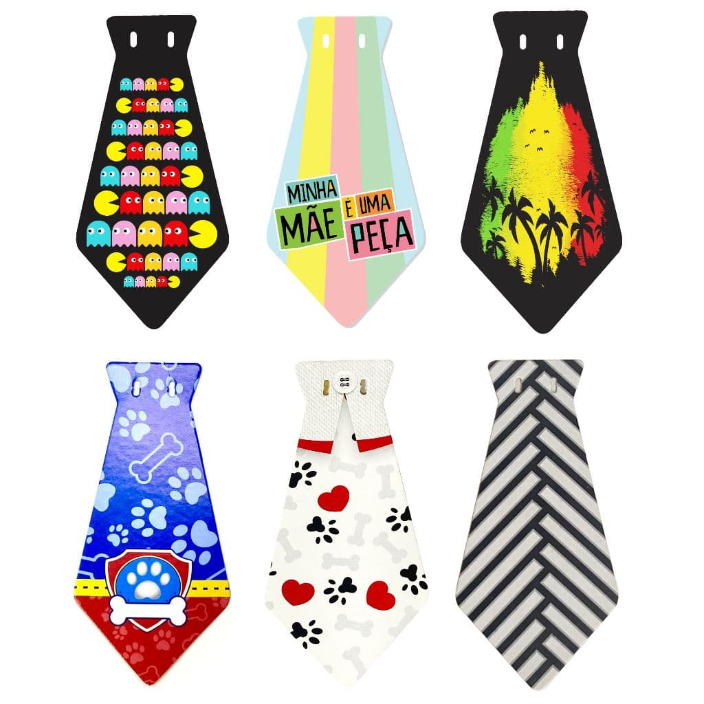 500 unid Gravata Pet para cachorro, gravatinha de papel para banho e tosa pet shop.