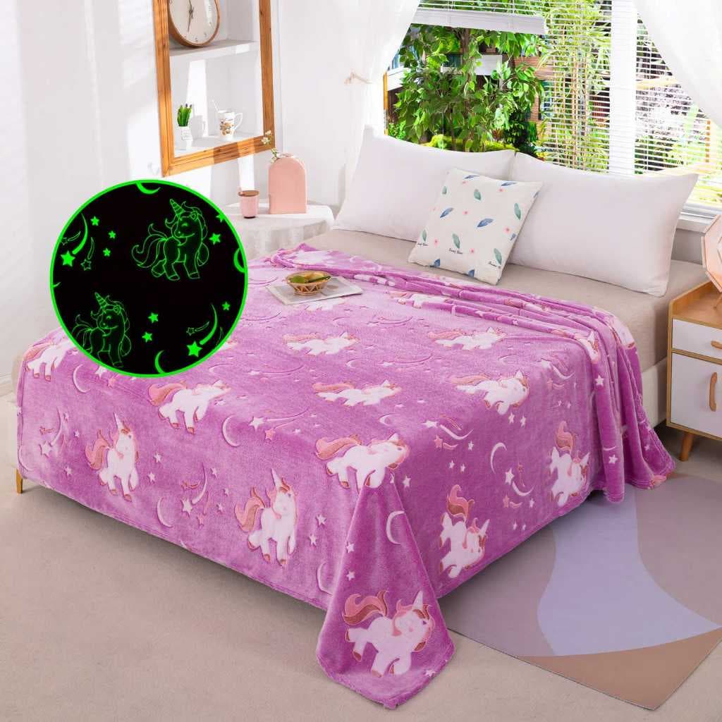 Coberta Manta que Brilha no Escuro 2,00x1,50 Mt Cobertor Infantil