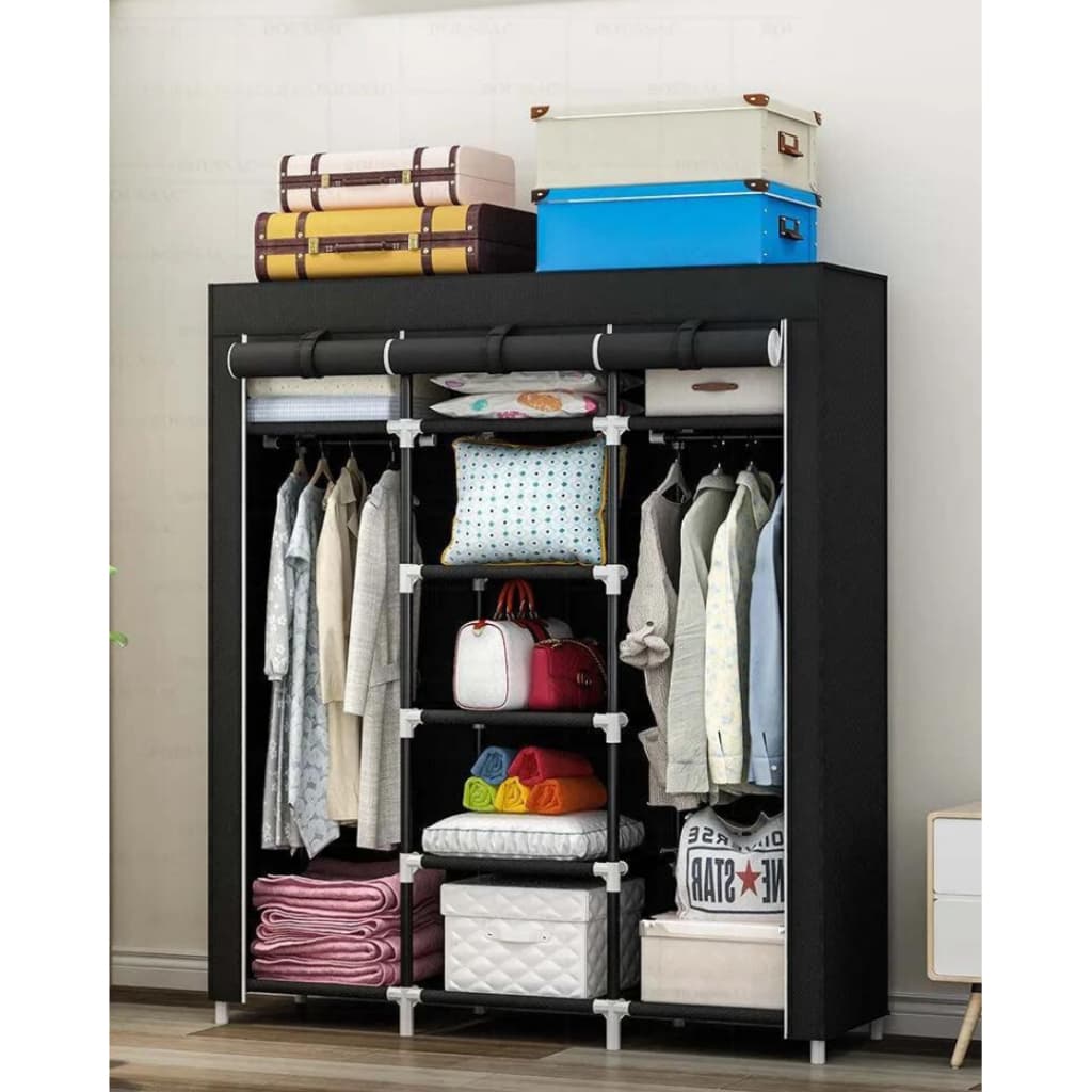 Guarda Roupa Desmontavel Organizador de Roupas Casal Grande Facil Montagem Pratico Lavavel Dobravel.