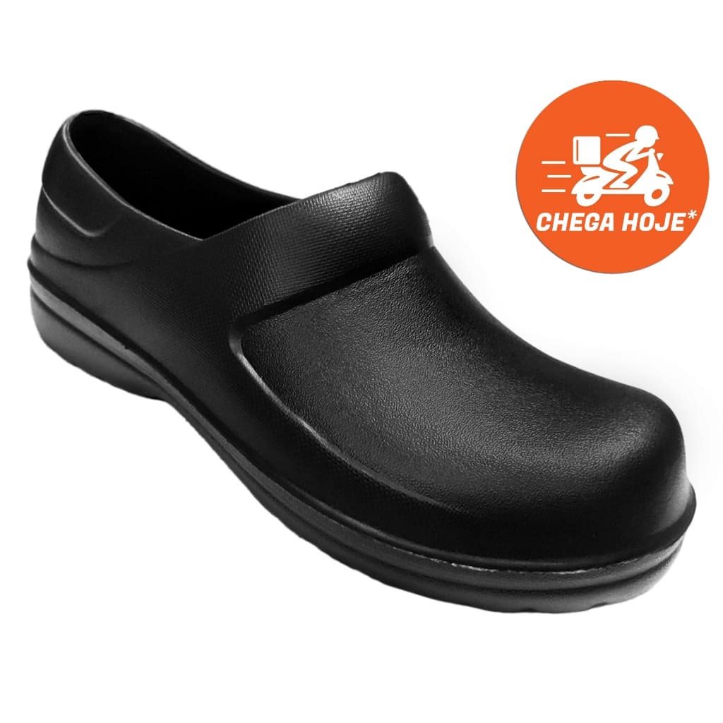 Sapato de Segurança Babuche Antiderrapante Cozinha Manutenção Serviço Yvate BGX082