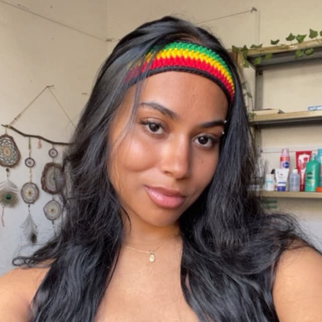 Faixa de cabelo Crochê Rasta/reggae