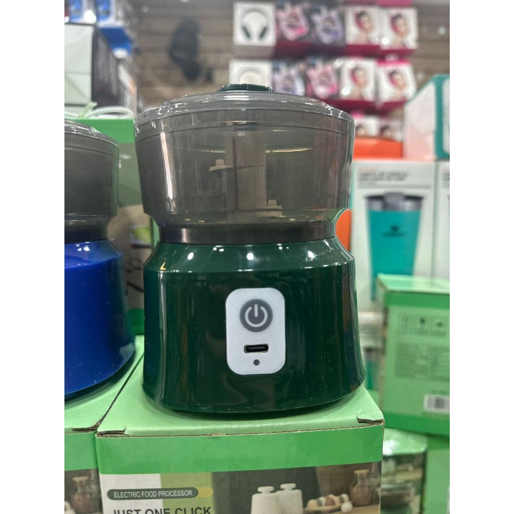 Cortador de Alimentos Moedores Pequeno Elétrico CORES ALEATÓRIAS 200ML 110v