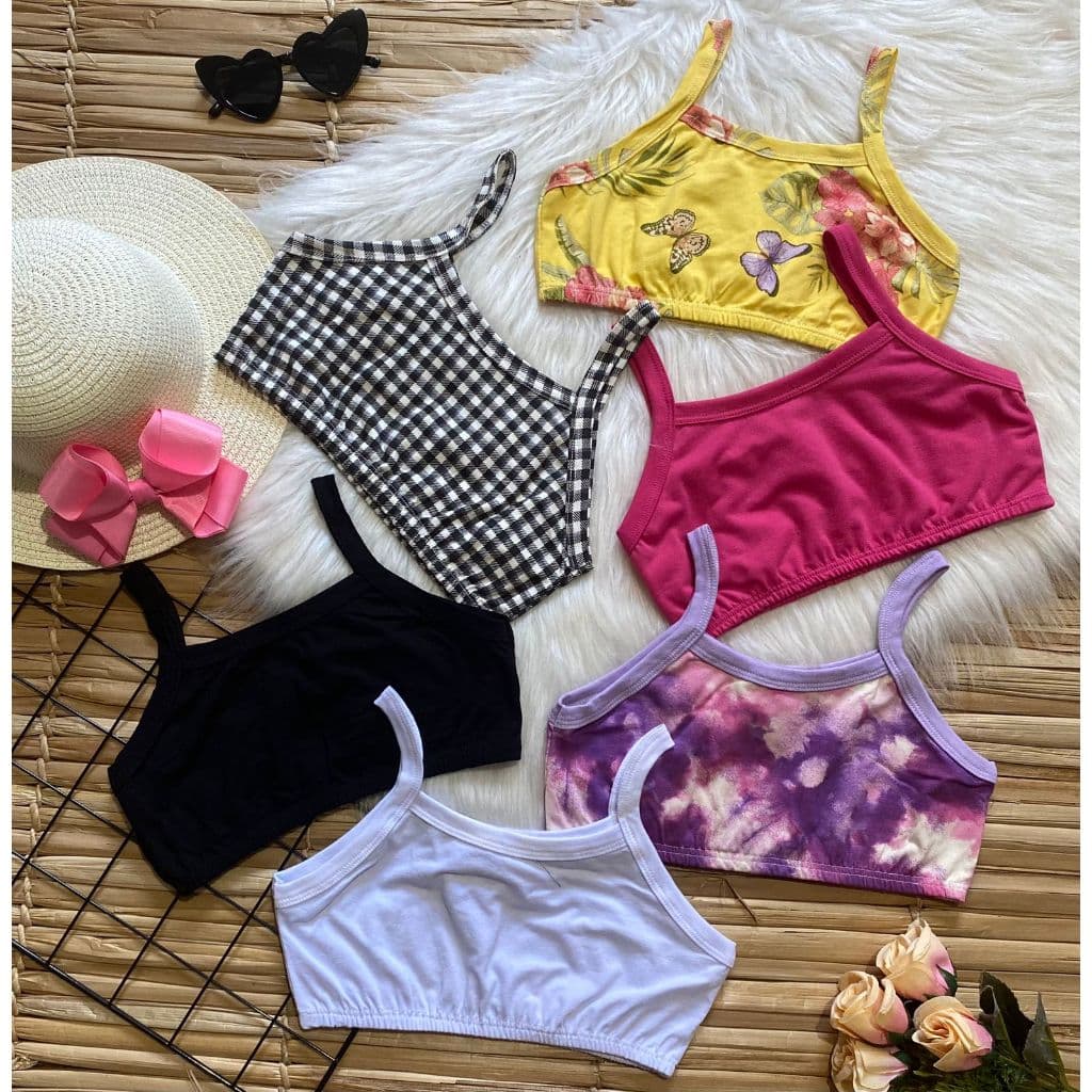 Kit Top Infantil Feminino  SORTiDO