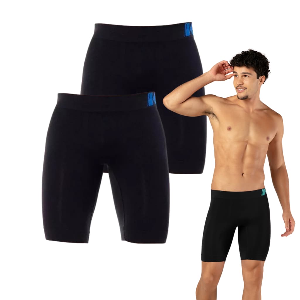 2 Bermuda Térmica Microfibra Sem Costura Modelo 438