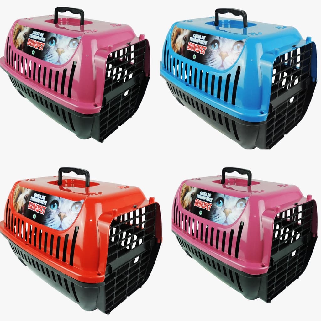 Caixa de Transporte Gato ou Cachorro Premium Brinqpet  Pequeno Porte N 1