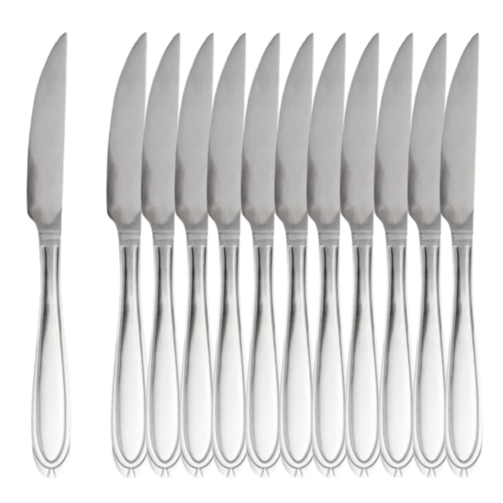 FACA DE MESA CHURRASCO MONACO 12 PEÇAS ALTO BRILHO ORIGINAL COZINHA NOVA