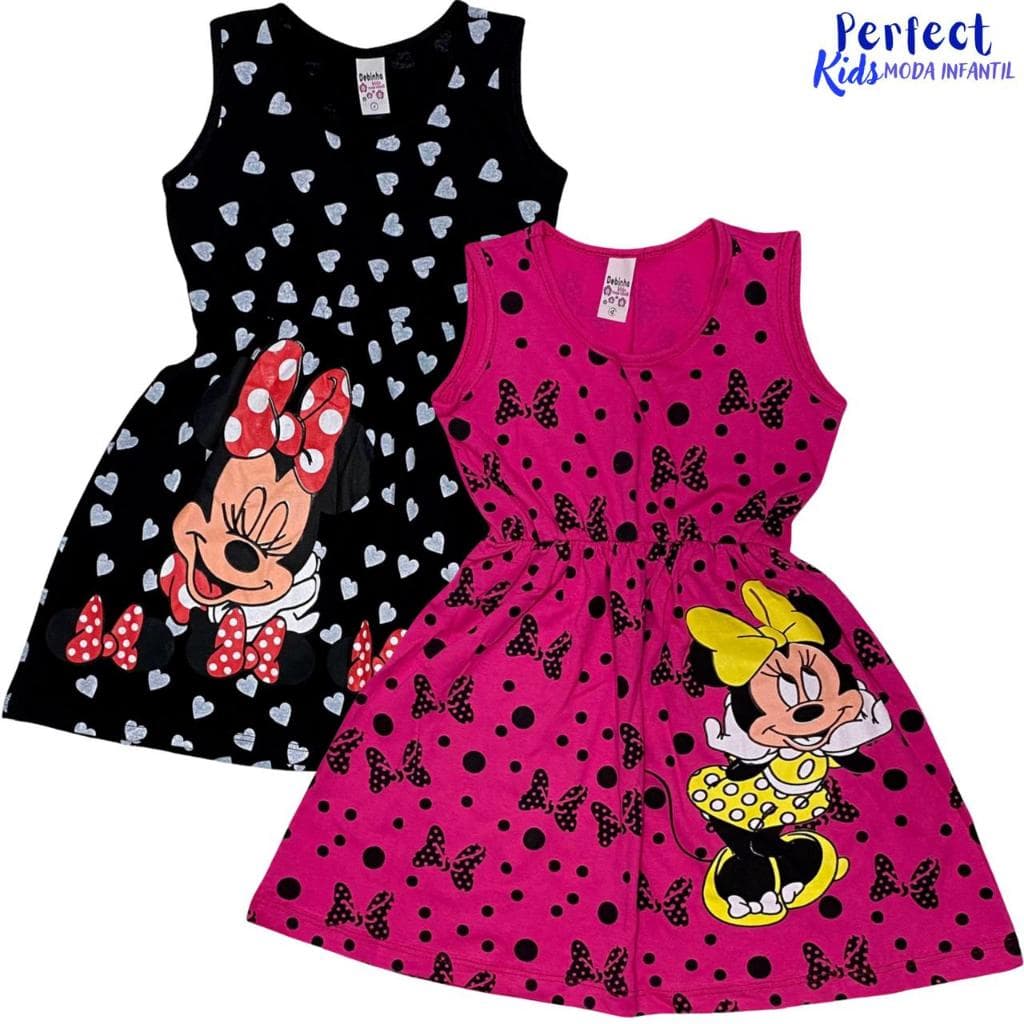 Kit 2 Vestidos Infantil menina 100%algodão fio 30 excelente qualidade