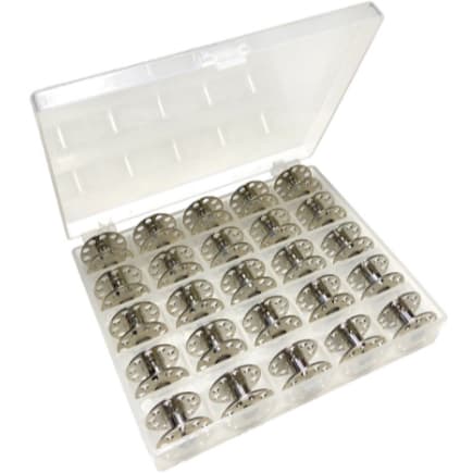 Estojo Porta Bobina Alta / Baixa Estojo 25 Bobinas Metálicas