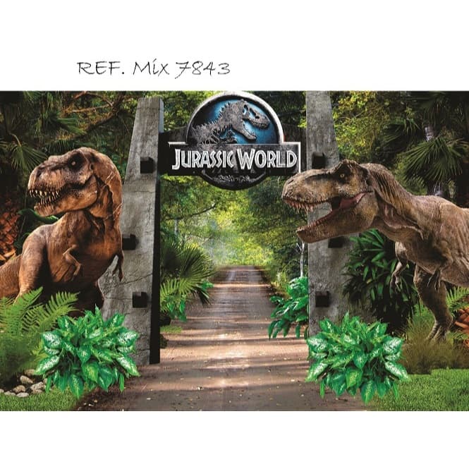 Fundo Fotográfico Em Tecido Dinossauro 2,20x1,50 Ref 7843