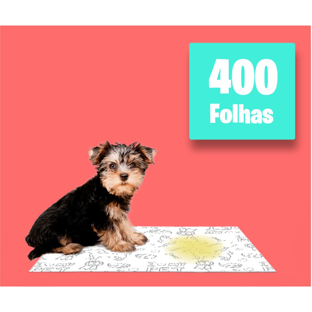 Jornal Tapete Higiênico 7Kg 400 Folhas Biodegradáveis para Cães