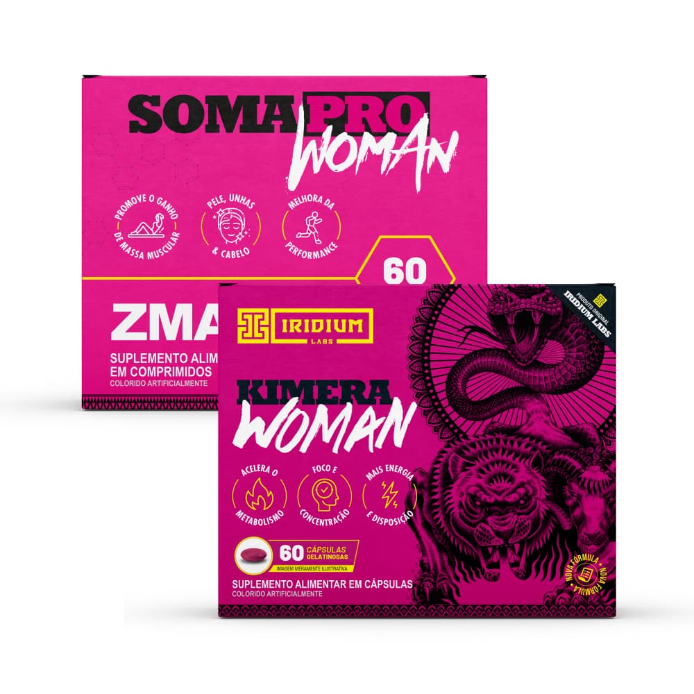 Kit Feminino Kimera Woman e Soma Pro Woman Zma Pré Hormonal