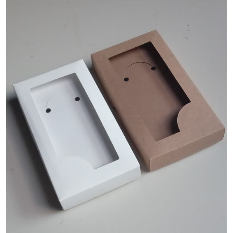 Caixa c/ visor, 13x7x2 cm, para Chaveiro, Jóia, Bijuteria, brindes (pcte c/ 20 -  50 - 70 - 100)