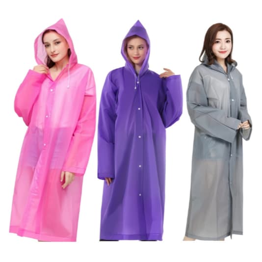 Capa de Chuva Grande com Capuz Unissex Impermeável