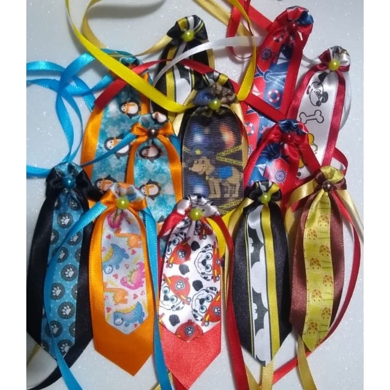 Gravata pet shop banho e tosa / kit com 40 Gravatas / Gravata Pet P/M