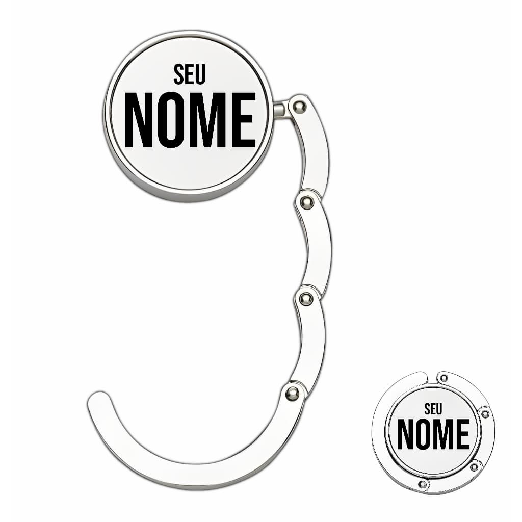 Suporte Mesa Gancho P/ Bolsa Dobrável Portátil Personalizado