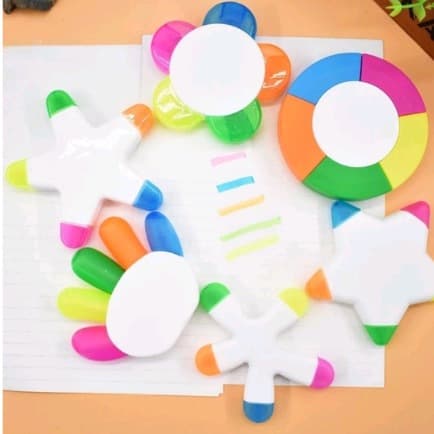 Caneta Marcador De Aquarela Fluorescente Com Design Criativo Multi Cores Para Estudantes / Escola / Escritório