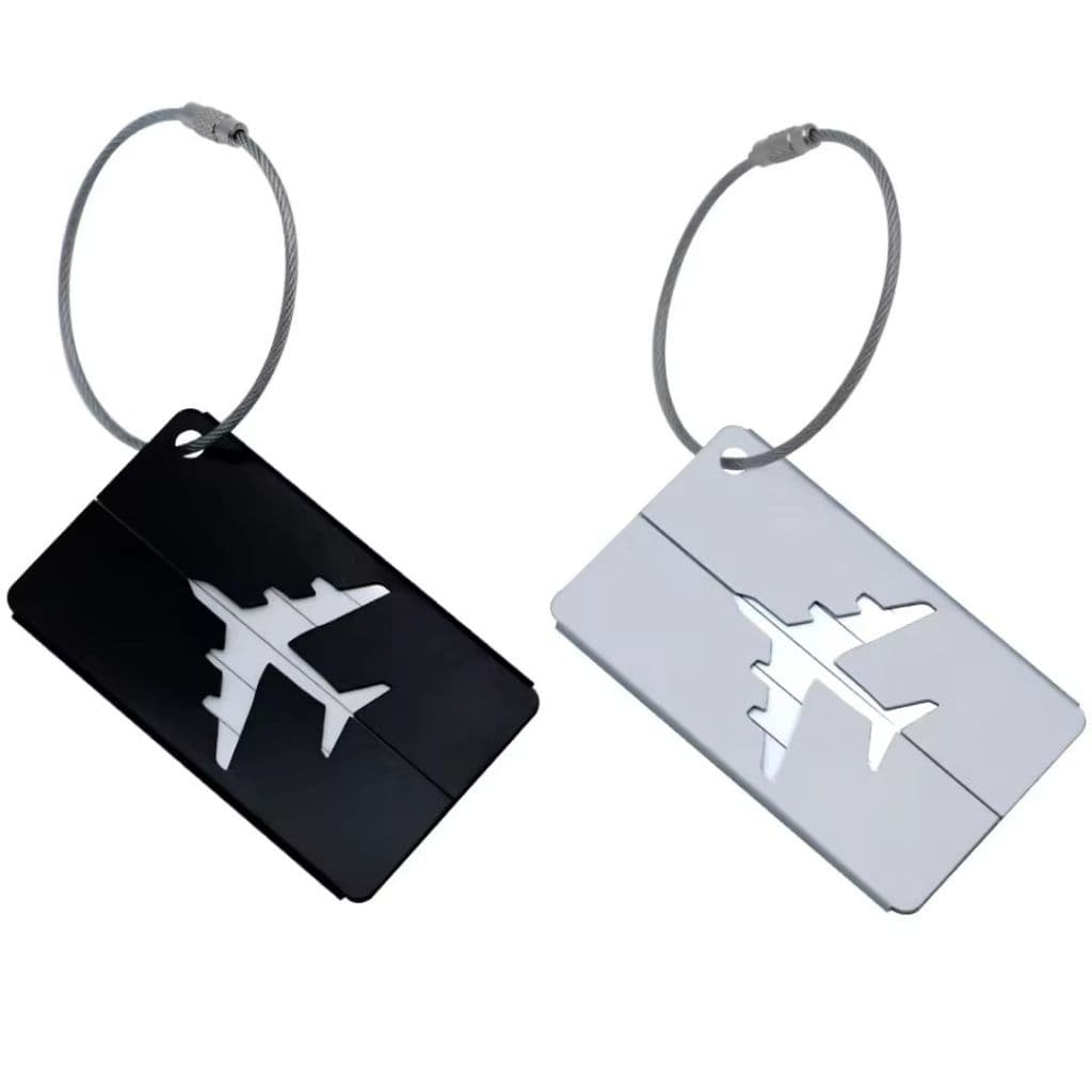 KIT2 Tag De Mala - Etiquetas De Bagagens Em Alumínio Premium. - Tag - Mala - Etiqueta Identificação.