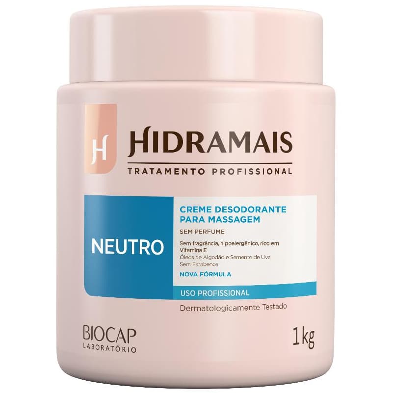 Hidramais Creme Massagem Neutro 1kg
